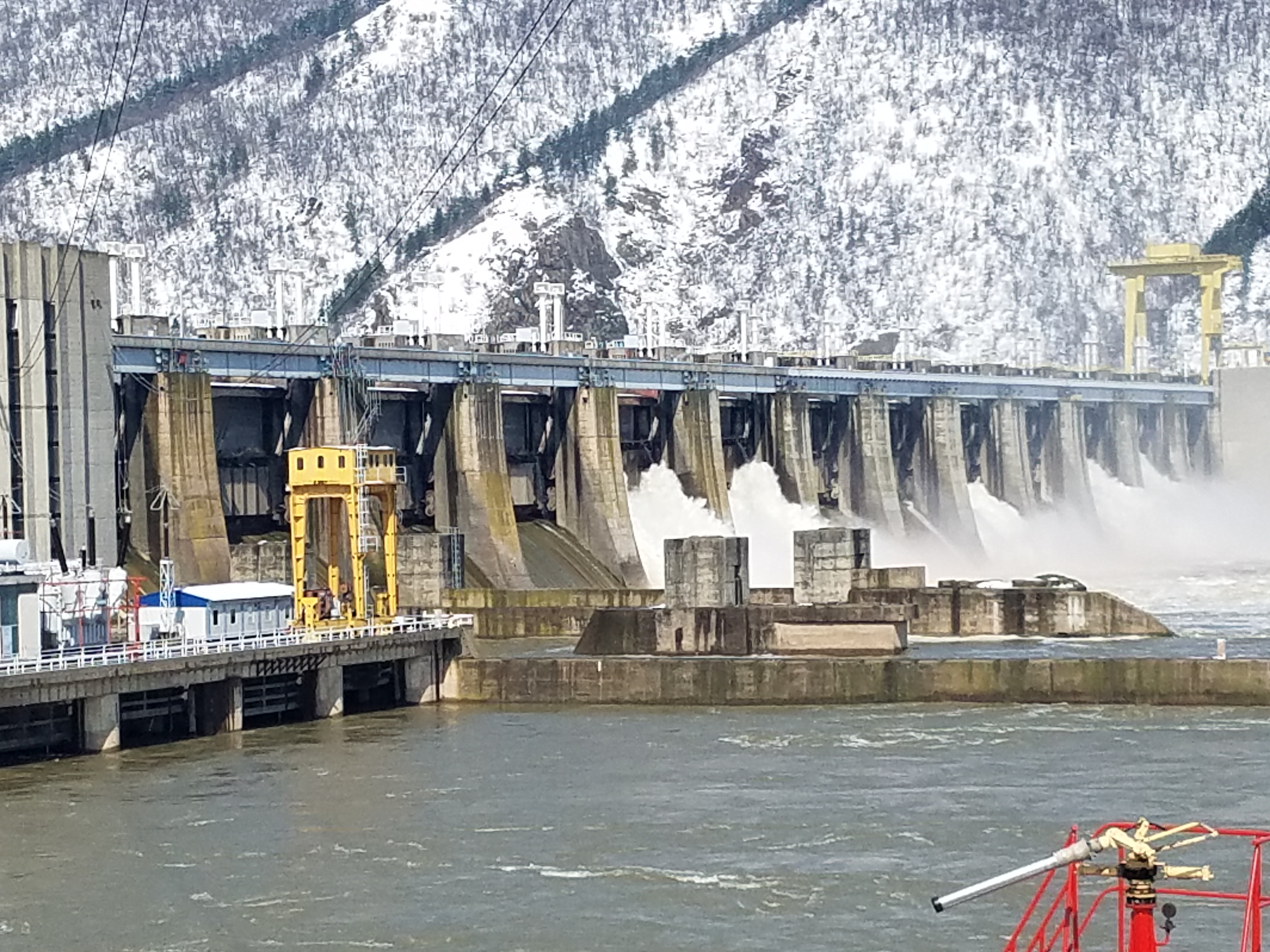 Iron Gate hydroelectric plant on the Danube River.