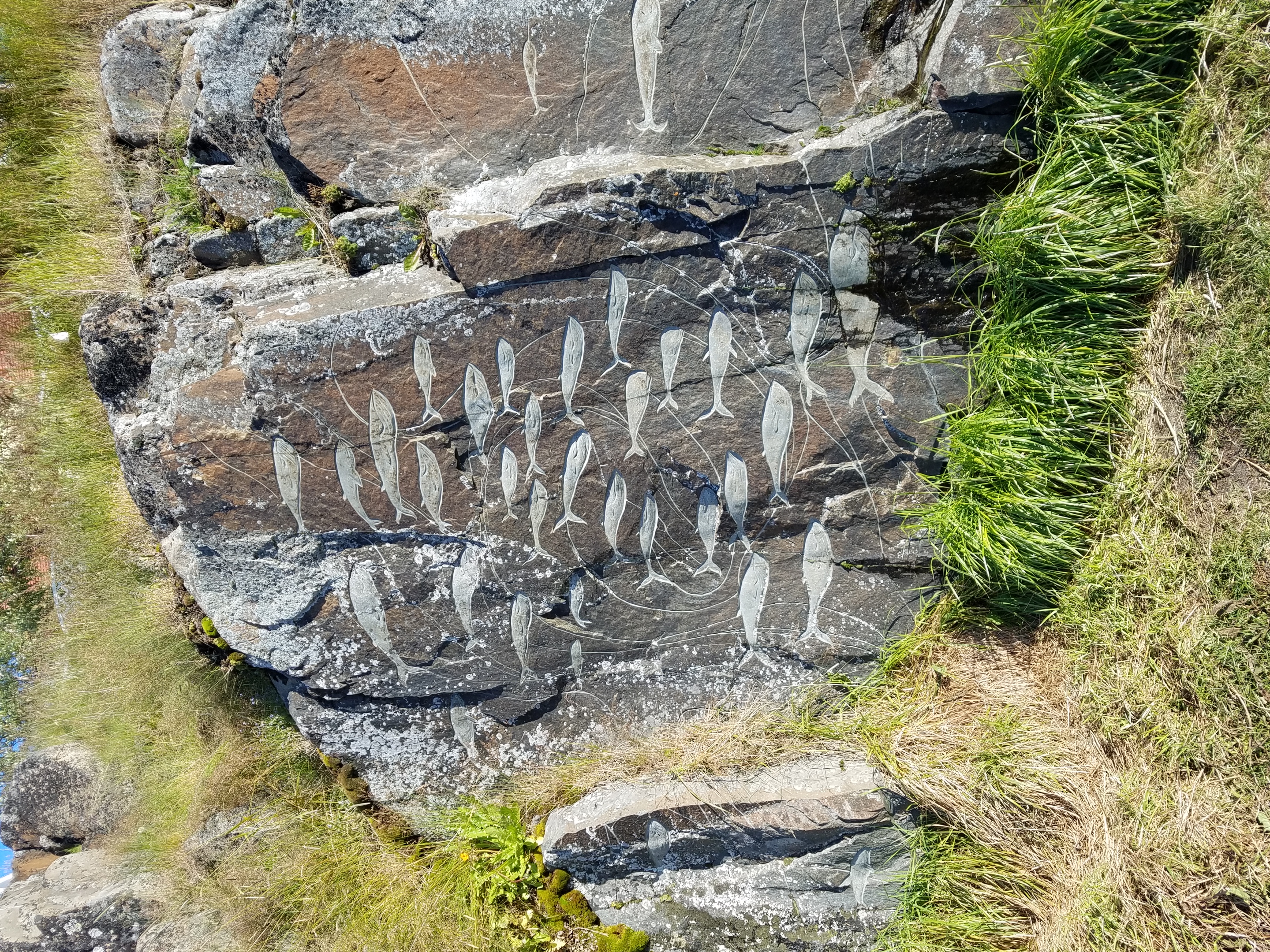 Carvings in Qaqortoq.