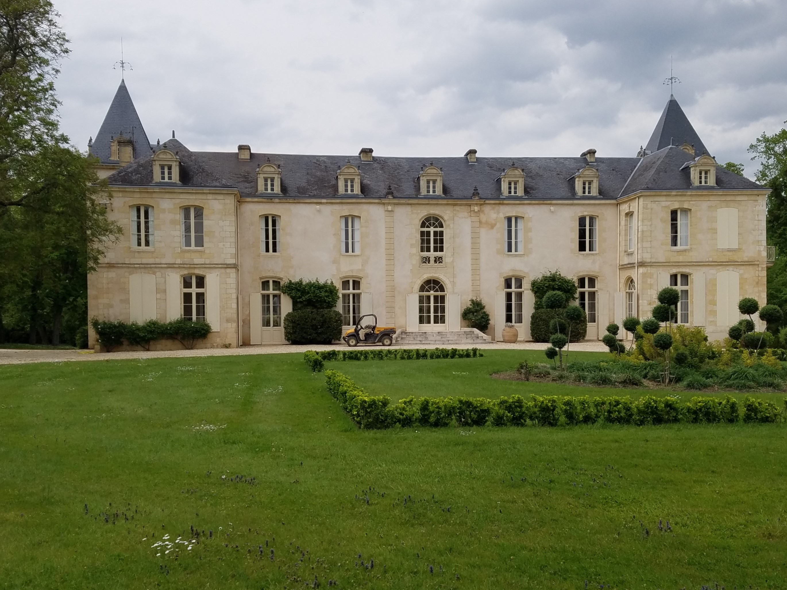 Chateau de Reignac in Saint Loubes near Bordeaux. The area is famous for its wine production. 