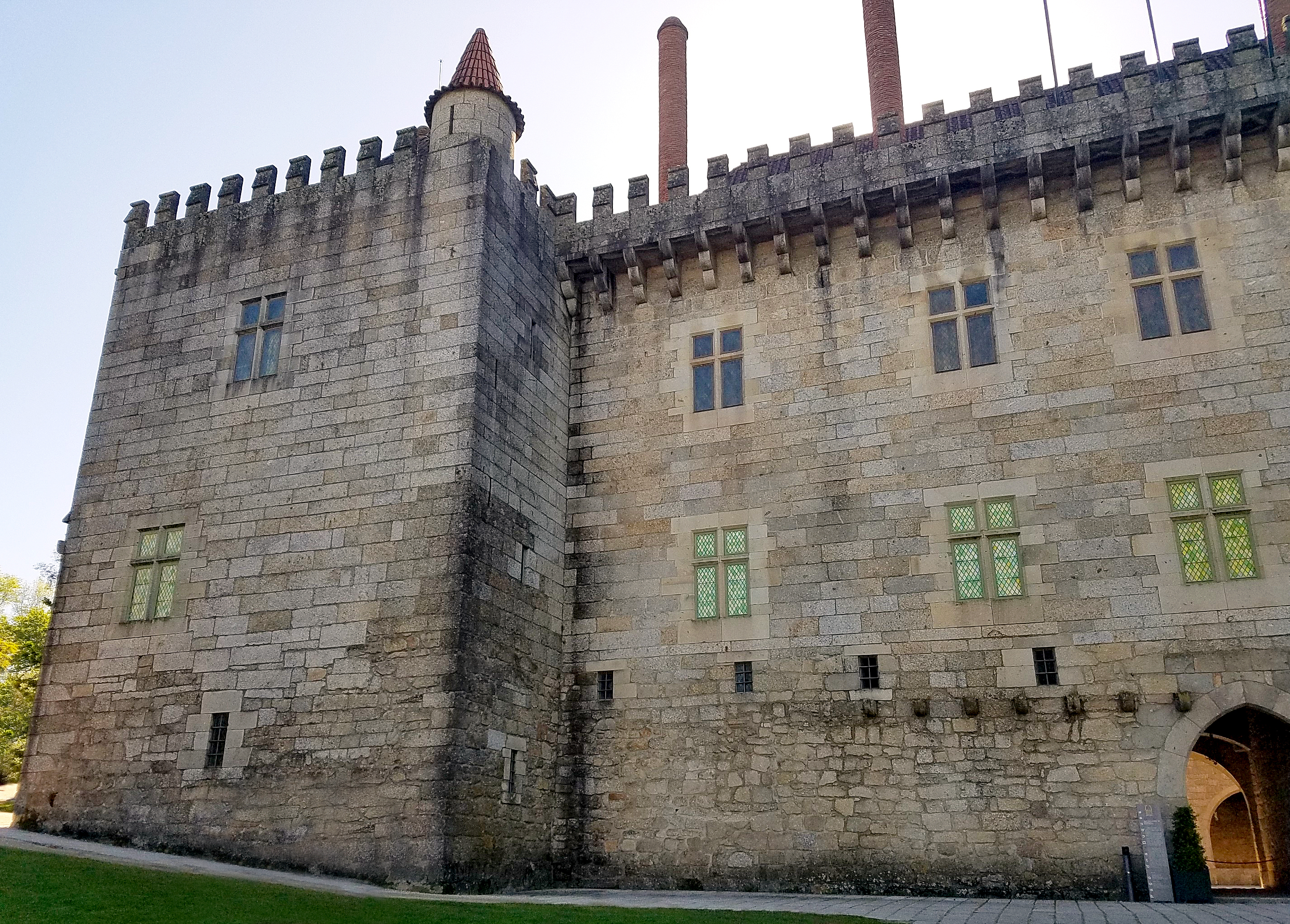 A rear view of Guimaraes Castle.