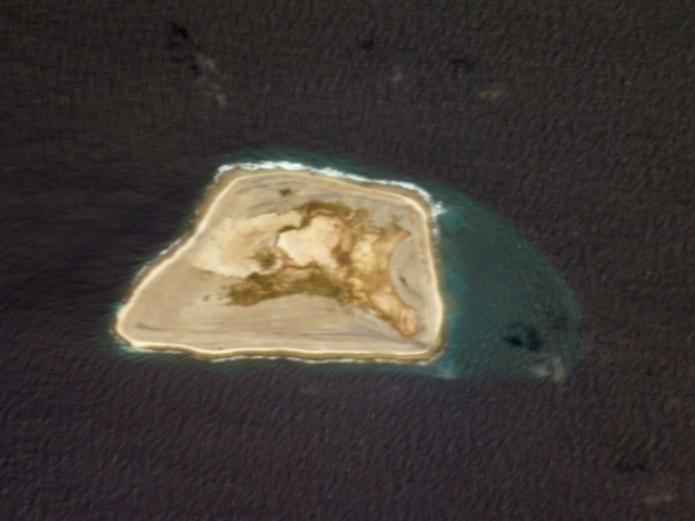 Jarvis Island as seen from space; a submerged reef extends out from the eastern shore. Jarvis is a US possession located in the south Pacific between the Hawaiian Islands and the Cook Islands. The island was mined for organic nitrate (guano) during the 19th century; it currently is part of the US National Wildlife Refuge system and provides nesting areas and forage for a variety of birds and marine wildlife.