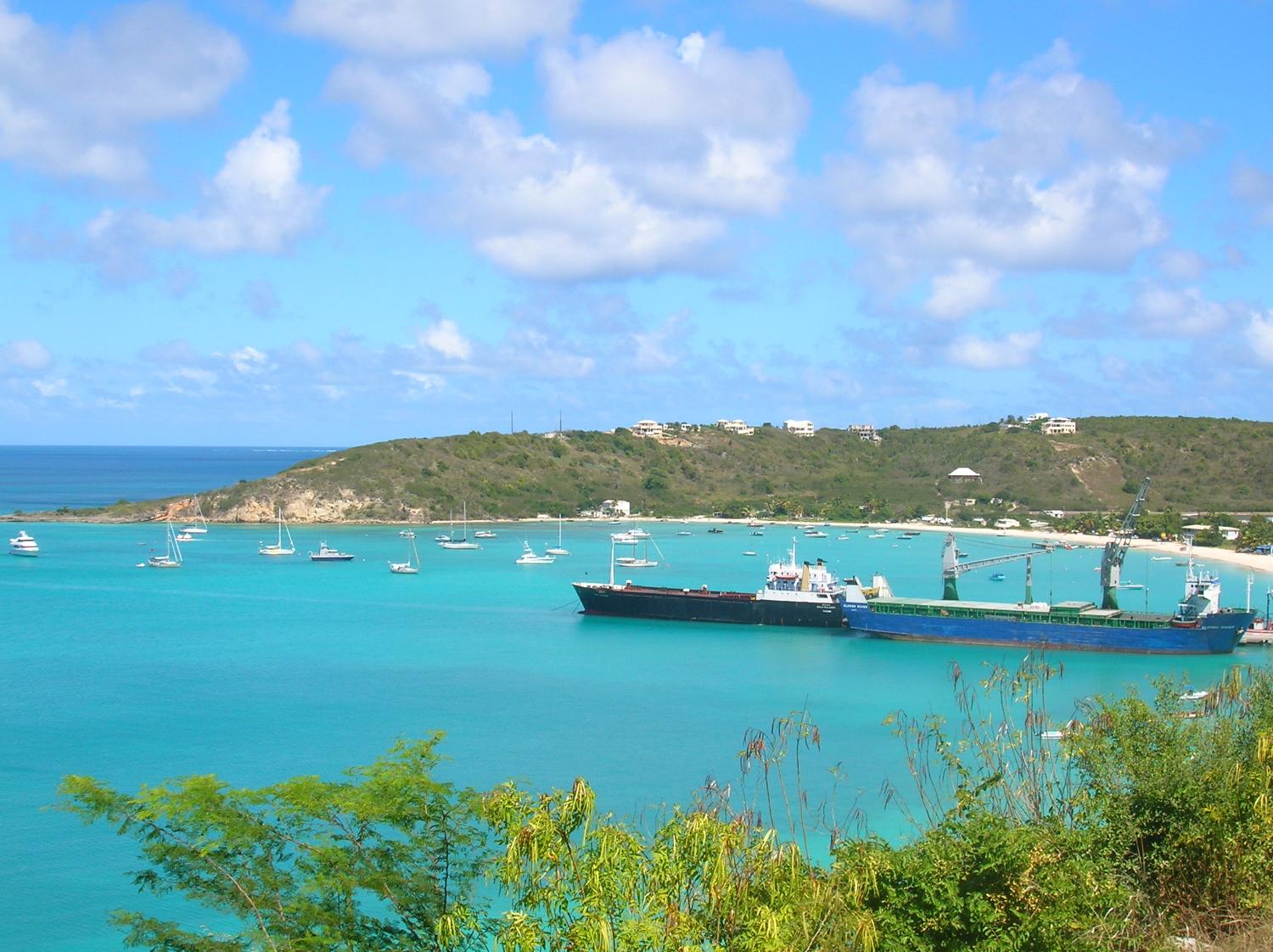 The village of Sandy Ground is Anguilla's main port and harbor. It contains a large salt pond that is part of Anguilla's salt industry. While Anguilla's salt resources are smaller than other area islands, it benefits from its more accessible location for shipping.