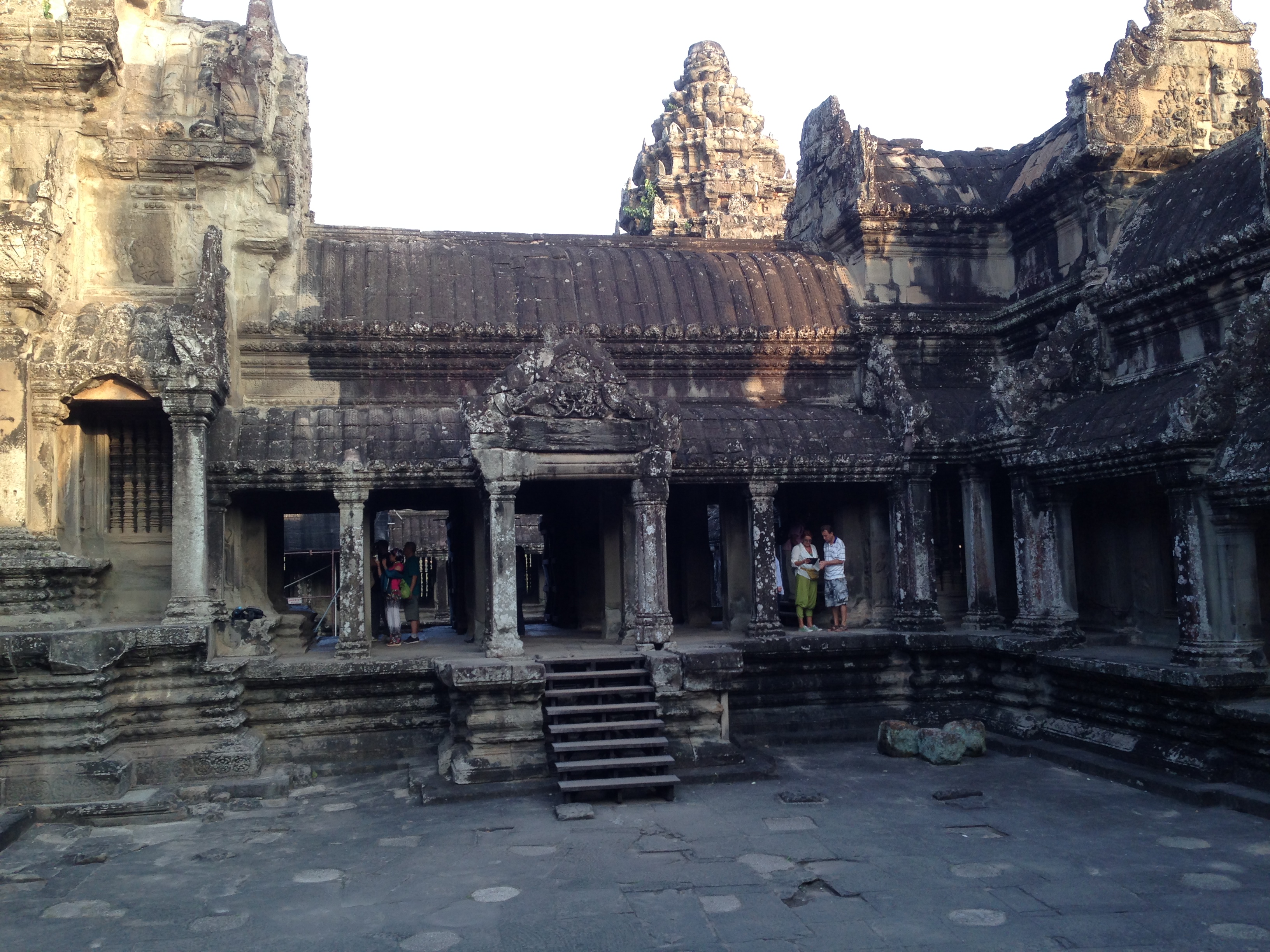 A courtyard at Angkor Wat.