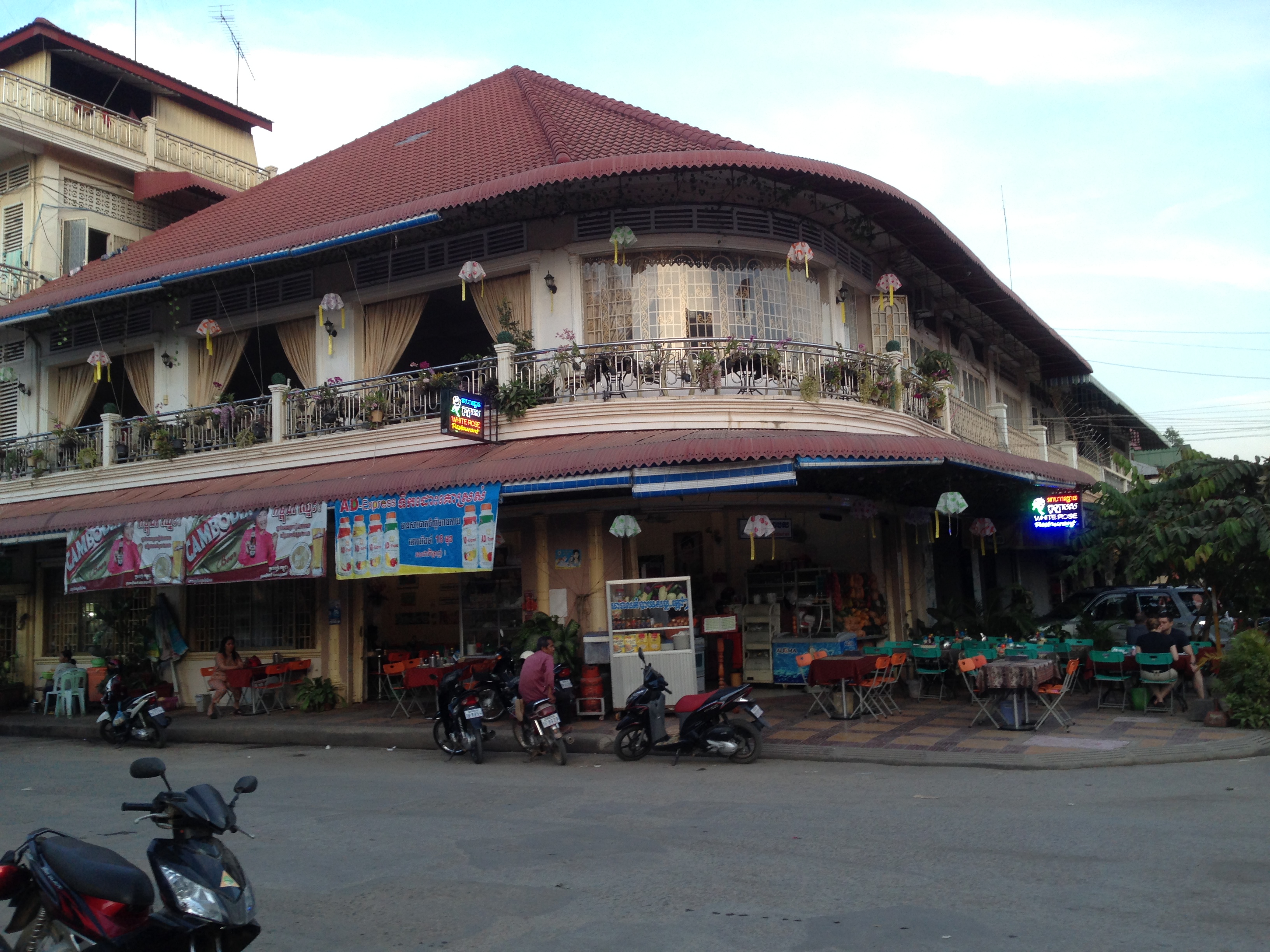 A restaurant in Battambang, a city founded in the 11th century and capital of Battambang province in northwestern Cambodia. 
