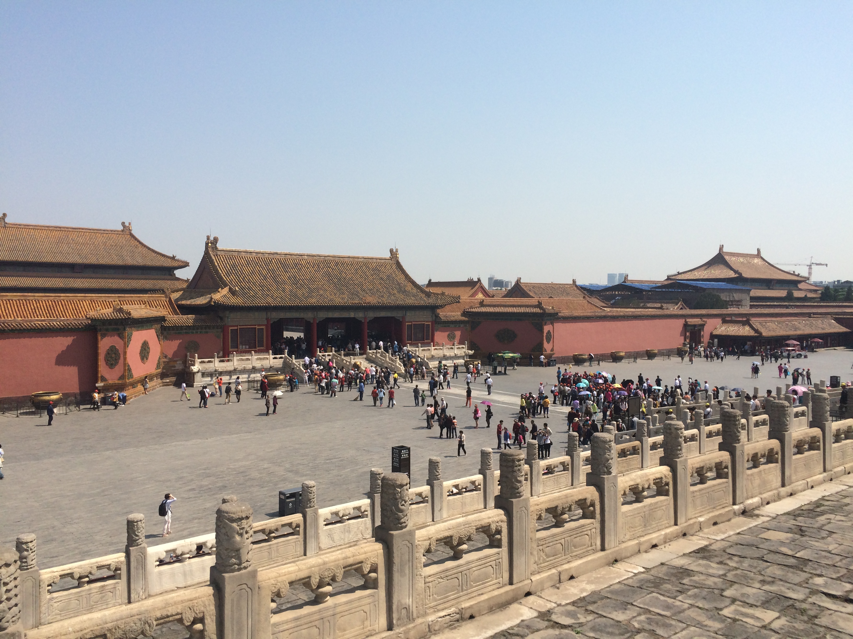 A square inside the Forbidden City, Beijing.