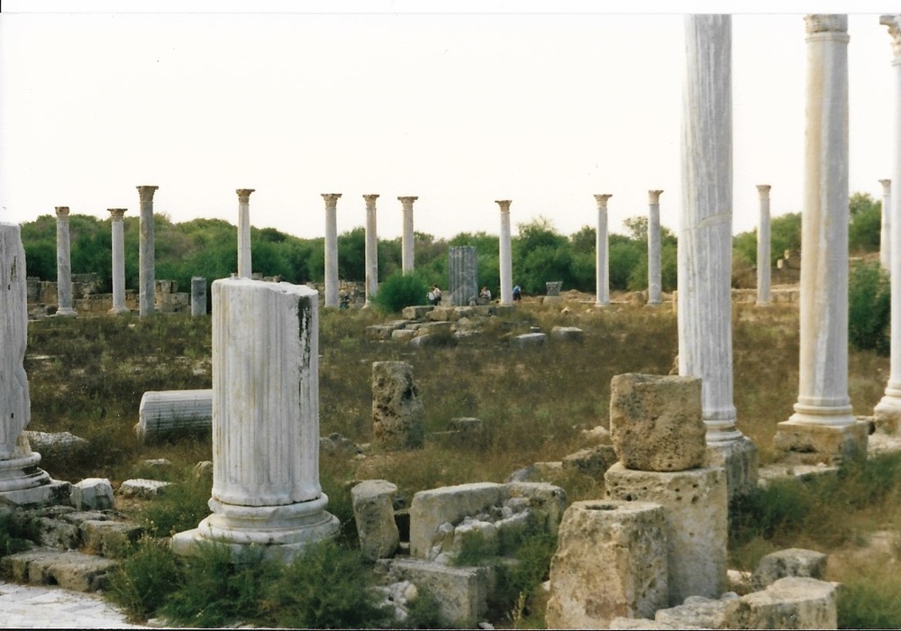 The ruins of the Roman gymnasium at Salamis, on the east coast of Cyprus.