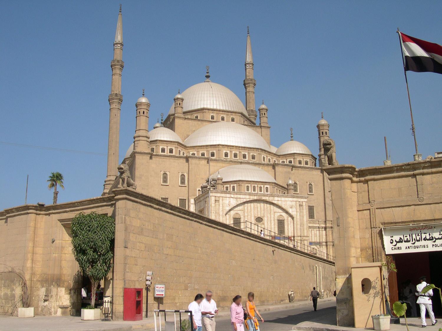Built in the style of the Ottomans, the Mosque of Muhammad Ali was erected by its eponymous benefactor between 1830 and 1848 in memory of Tusun Pasha, Muhammad's eldest son who died in 1816. The mosque is located in the Citadel of Cairo; Muhammad Ali is buried in the mosque's courtyard. 