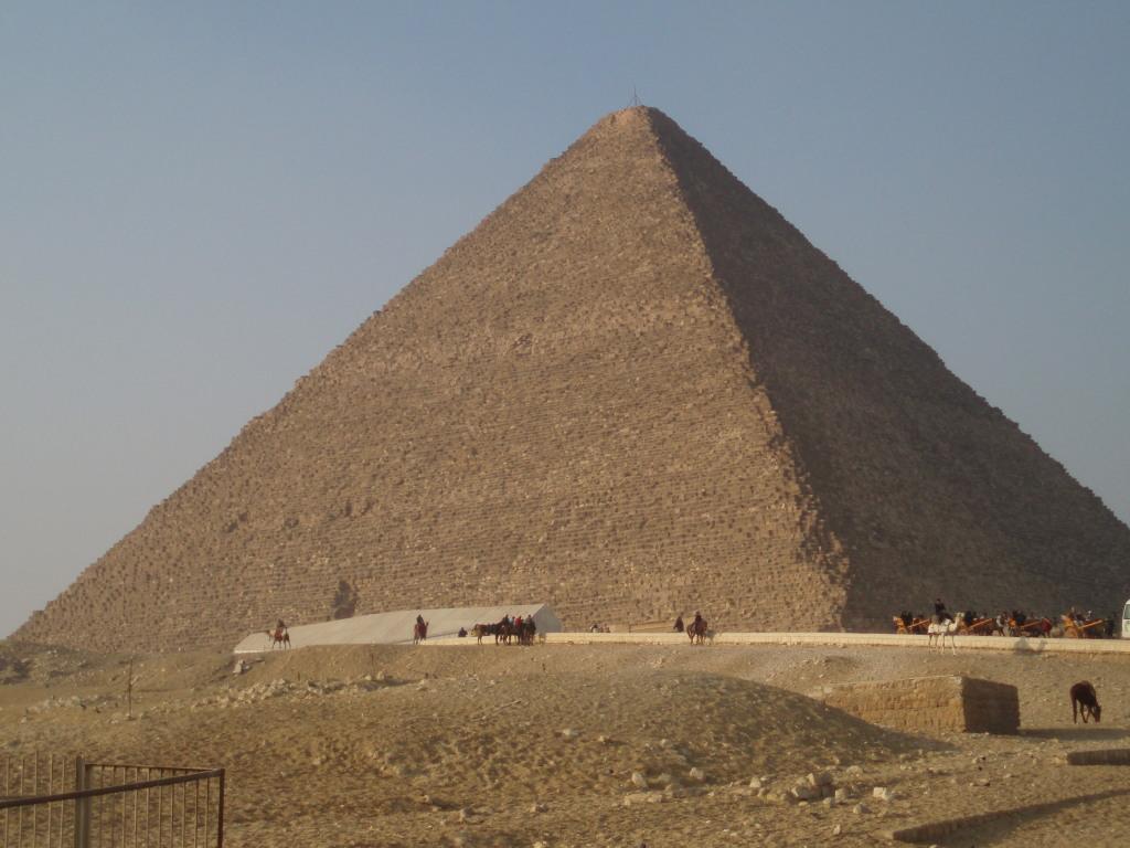 Pyramid of Menkaure at Giza. 