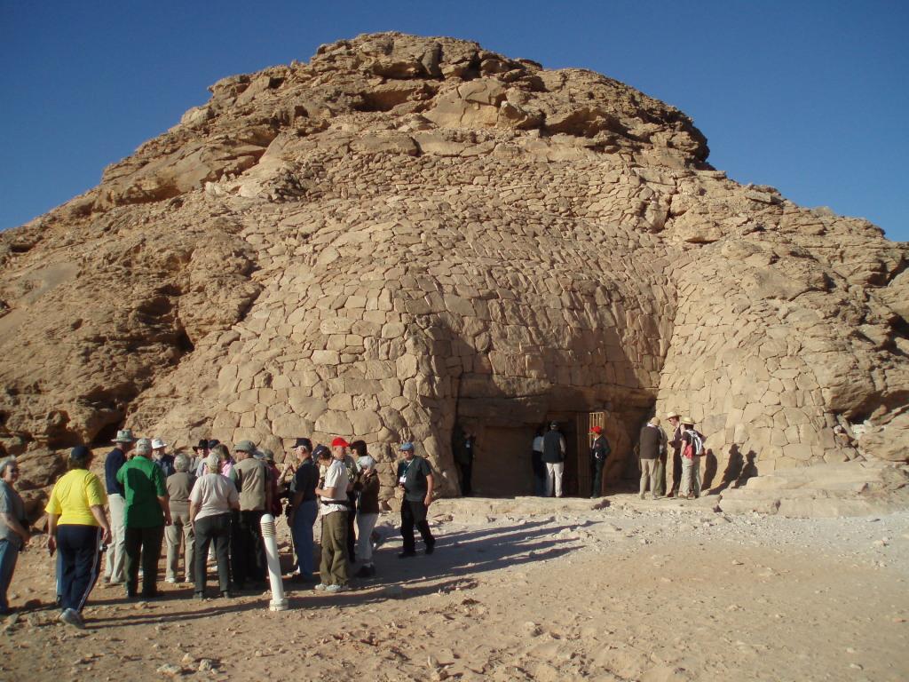 Tomb of the Penut, the viceroy of Kush (Nubia) dug into a hill. Moved to this location in the 1960s because of the rising waters of Lake Nasser. 