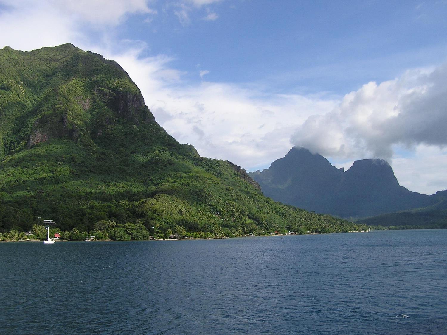 Moorea in the Society Islands.