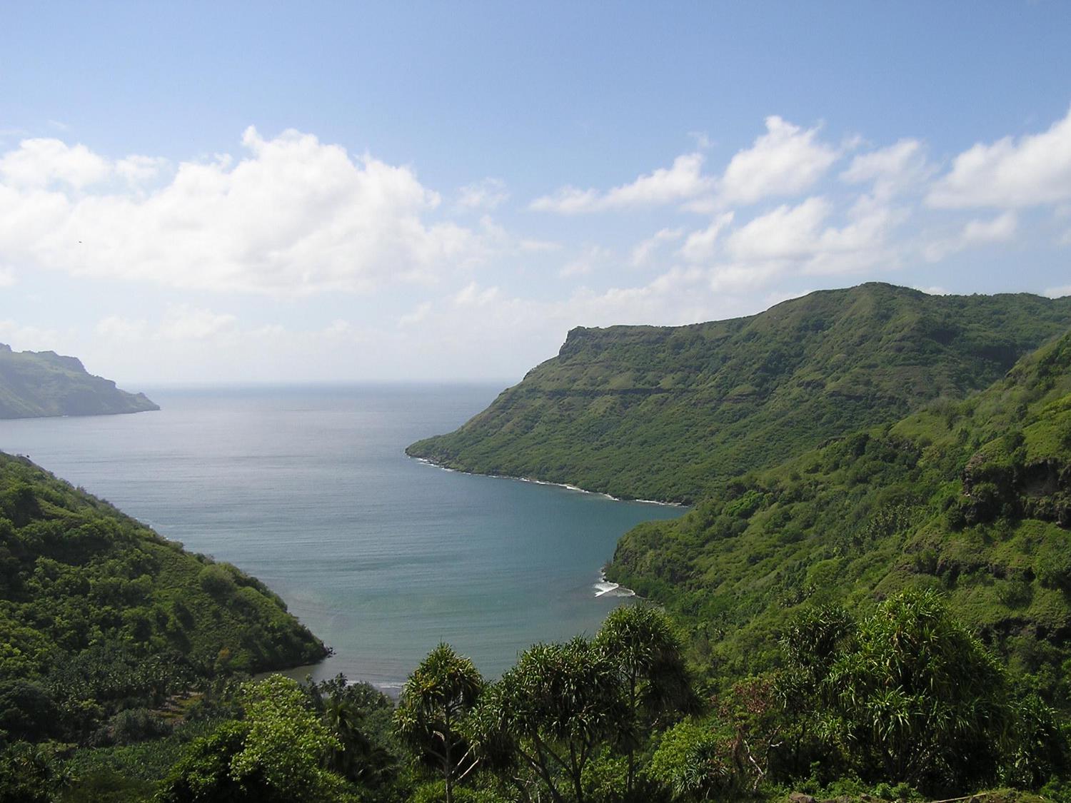 Nuku Hiva Island in the Marquesas archipelago.