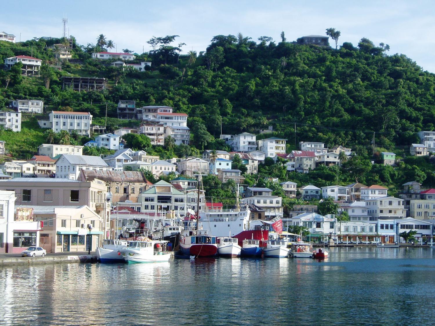 The harbor of St. George's.