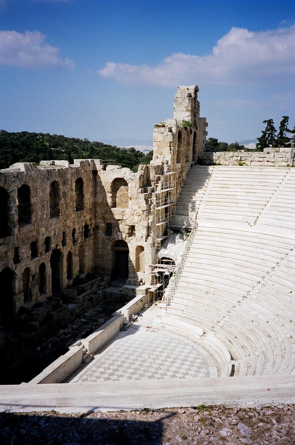 The Odeon of Herodes Atticus in Athens.