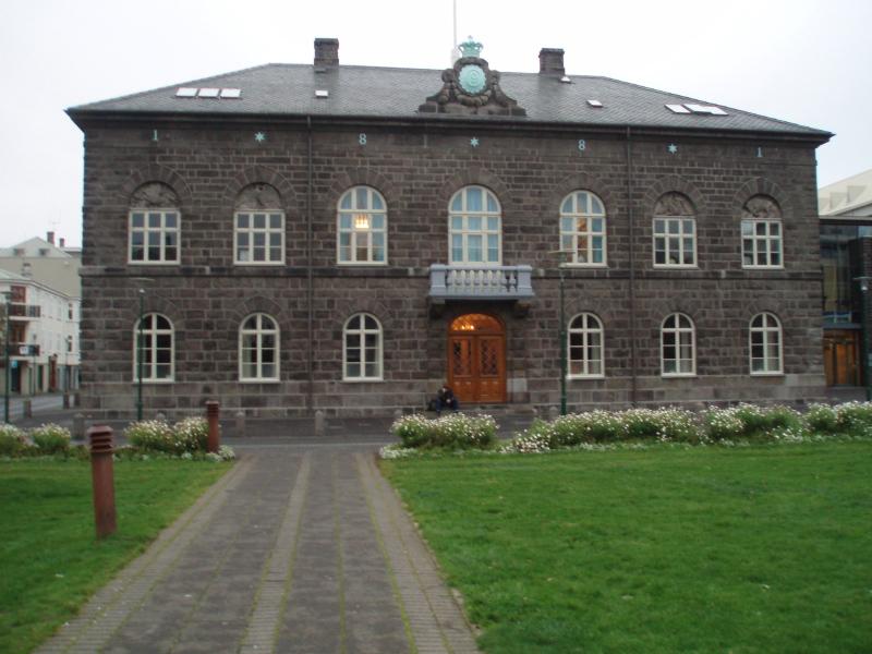 National Parliament (Althing) building in Reykjavik, erected in 1880-81.