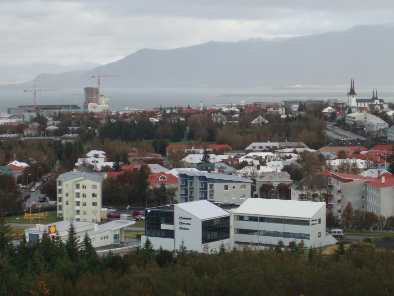  View of Reykjavik from Perlan Hill.