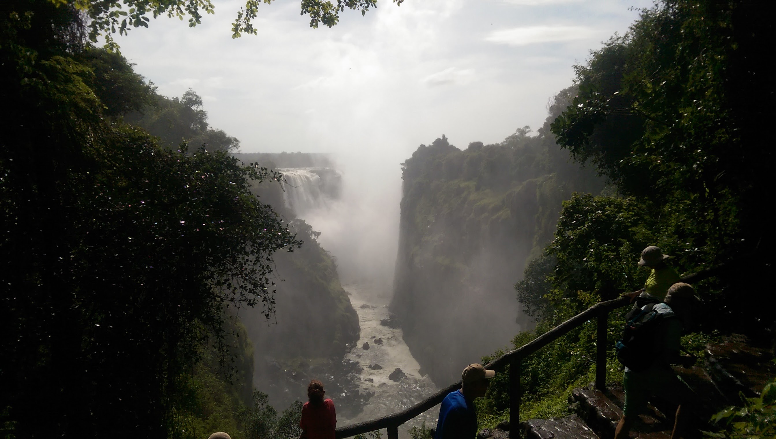 Plumes of mist over Victoria Falls.