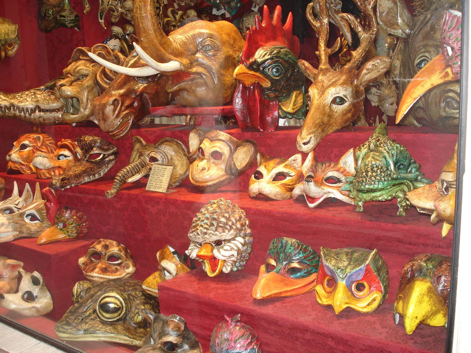 Carnivale is a yearly holiday that starts two weeks before Ash Wednesday and ends on Shrove Tuesday (the day before Ash Wednesday). It has been banned at certain times in Venice's history, but after 1979 it became a growing tourist attraction. Many of the masks worn at Carnavale are considered works of art.