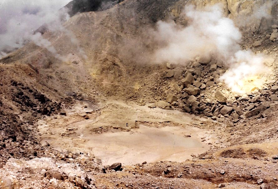 Inside the caldera of a dormant volcano on the island of Sumatra.