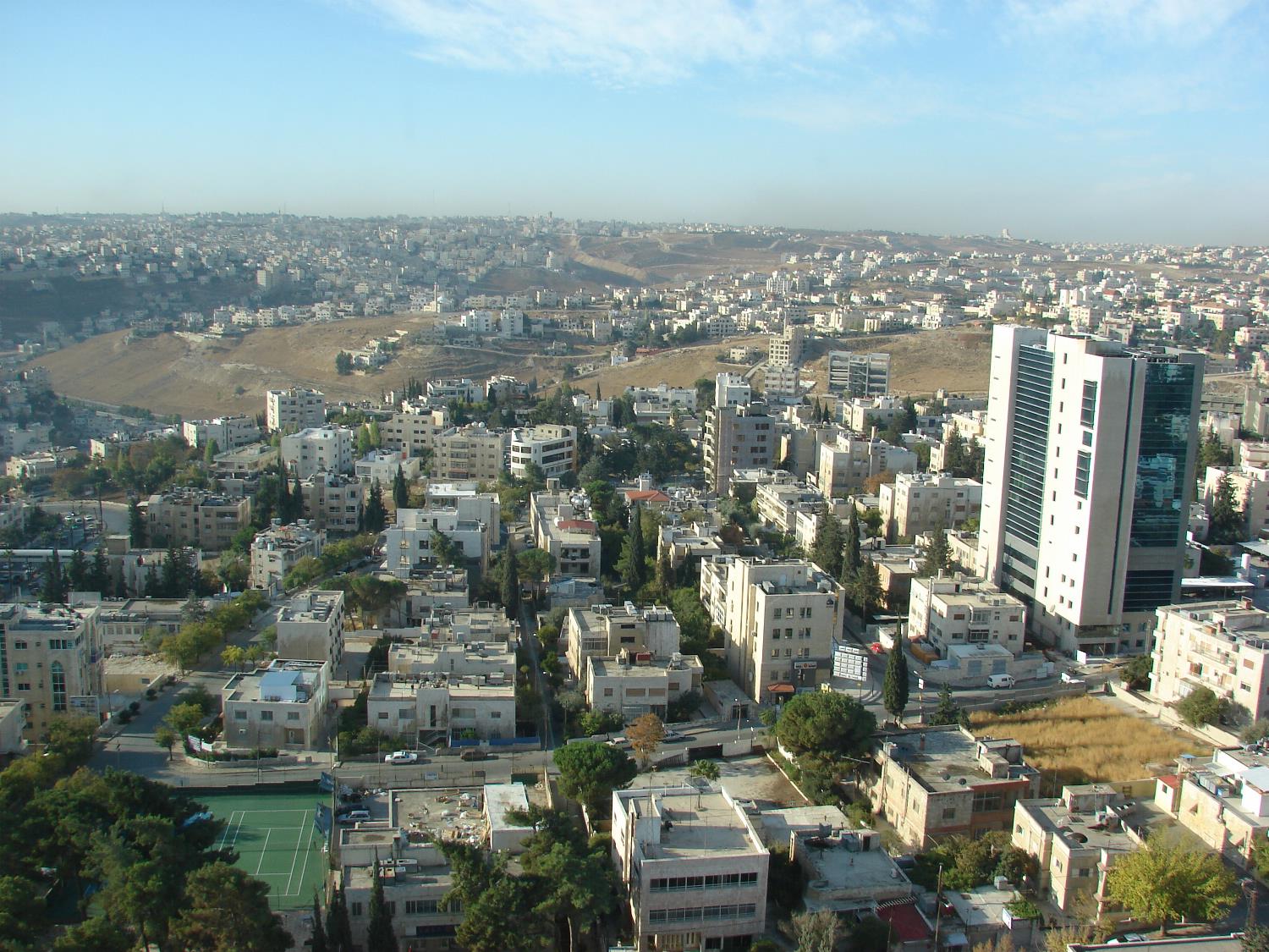 Aerial view of Amman.