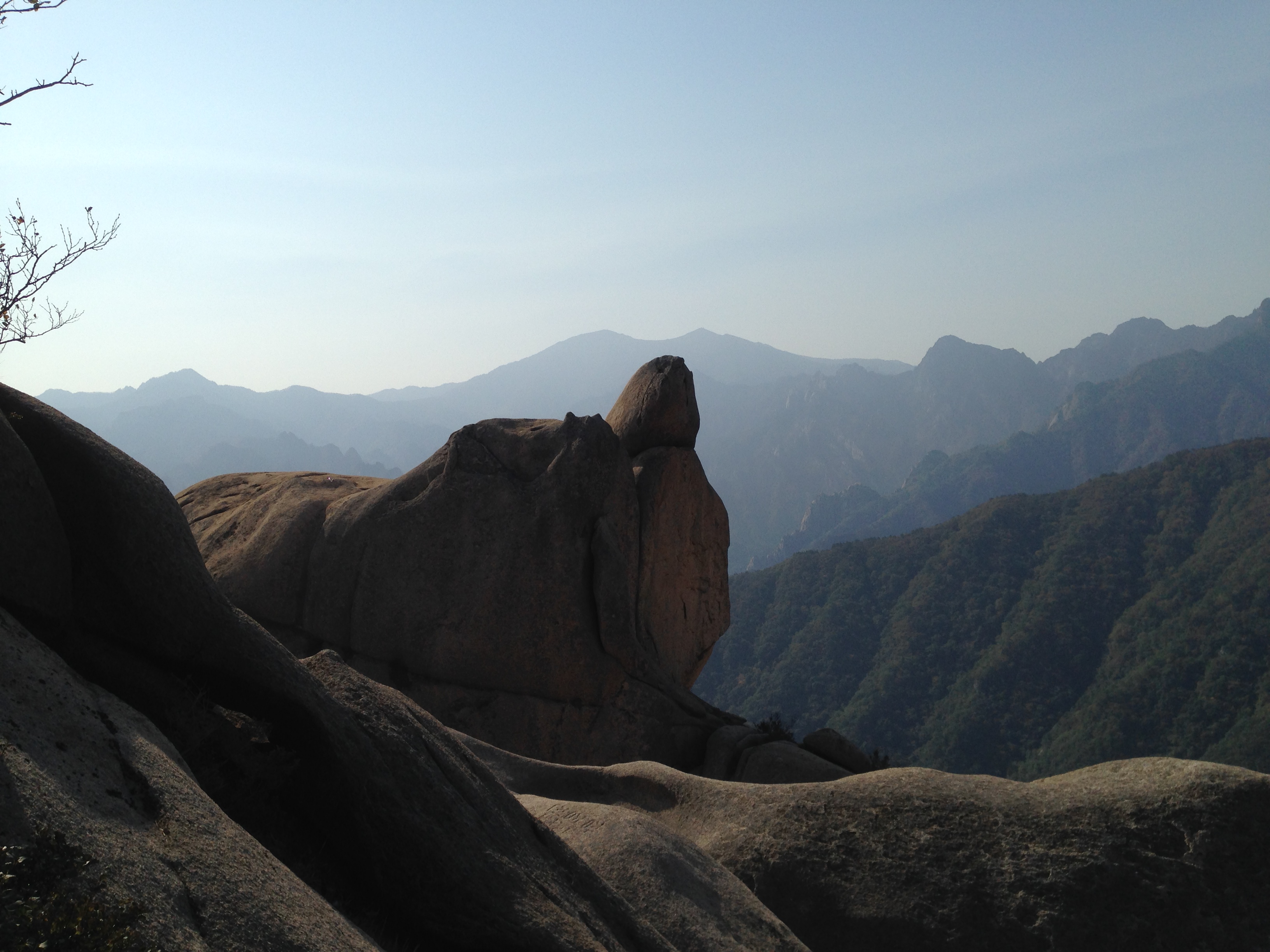 Another view from the trail that climbs to the main peak, Daecheongbong.  