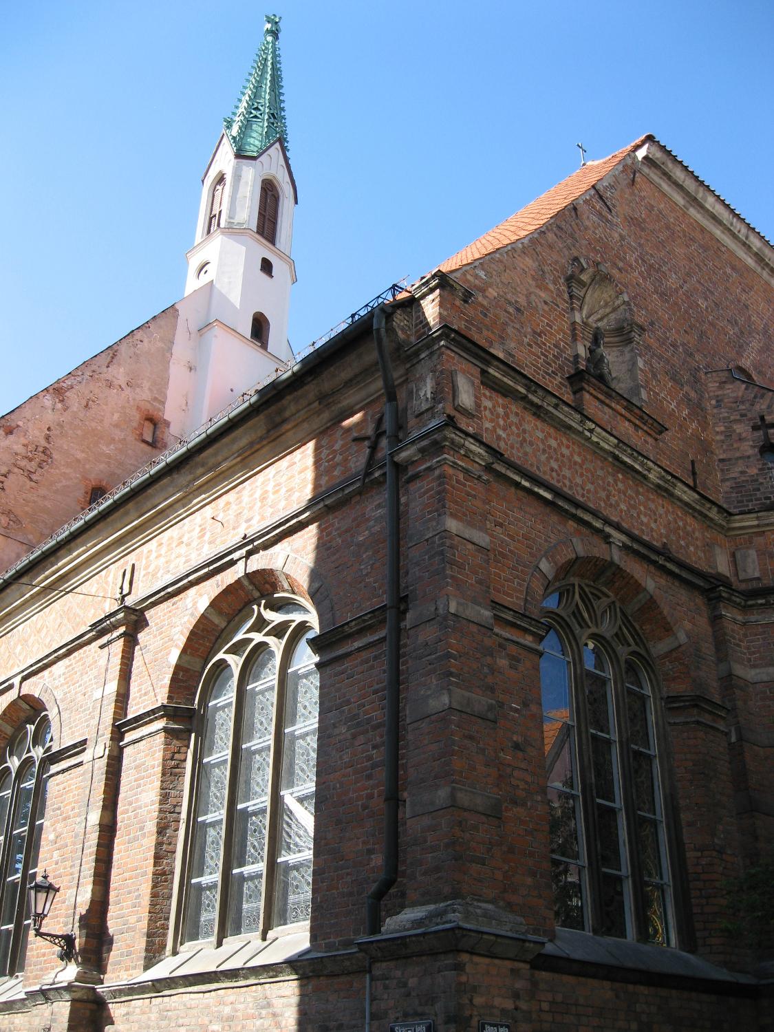 Saint John's Church is a small chapel in Riga that dates back to the 13th century; it lies behind Saint Peter's Church. 
