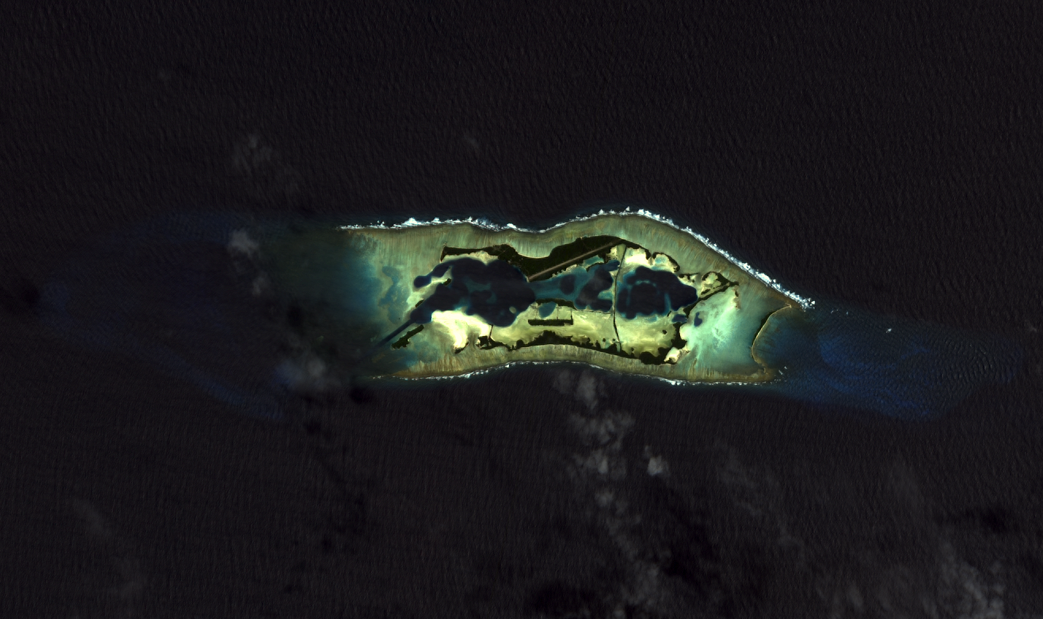 Palmyra Atoll is an equatorial Northern Pacific atoll administered as an unorganized incorporated territory by the US federal government. The variable temporary population consists of 4-20 "non-occupants" who are staff and scientists employed by various departments of the US Government and The Nature Conservancy, as well as a rotating mix of Palmyra Atoll Research Consortium scholars pursuing research. Palmyra is located almost due south of the Hawaiian Islands, roughly halfway between Hawaii and American Samoa.

