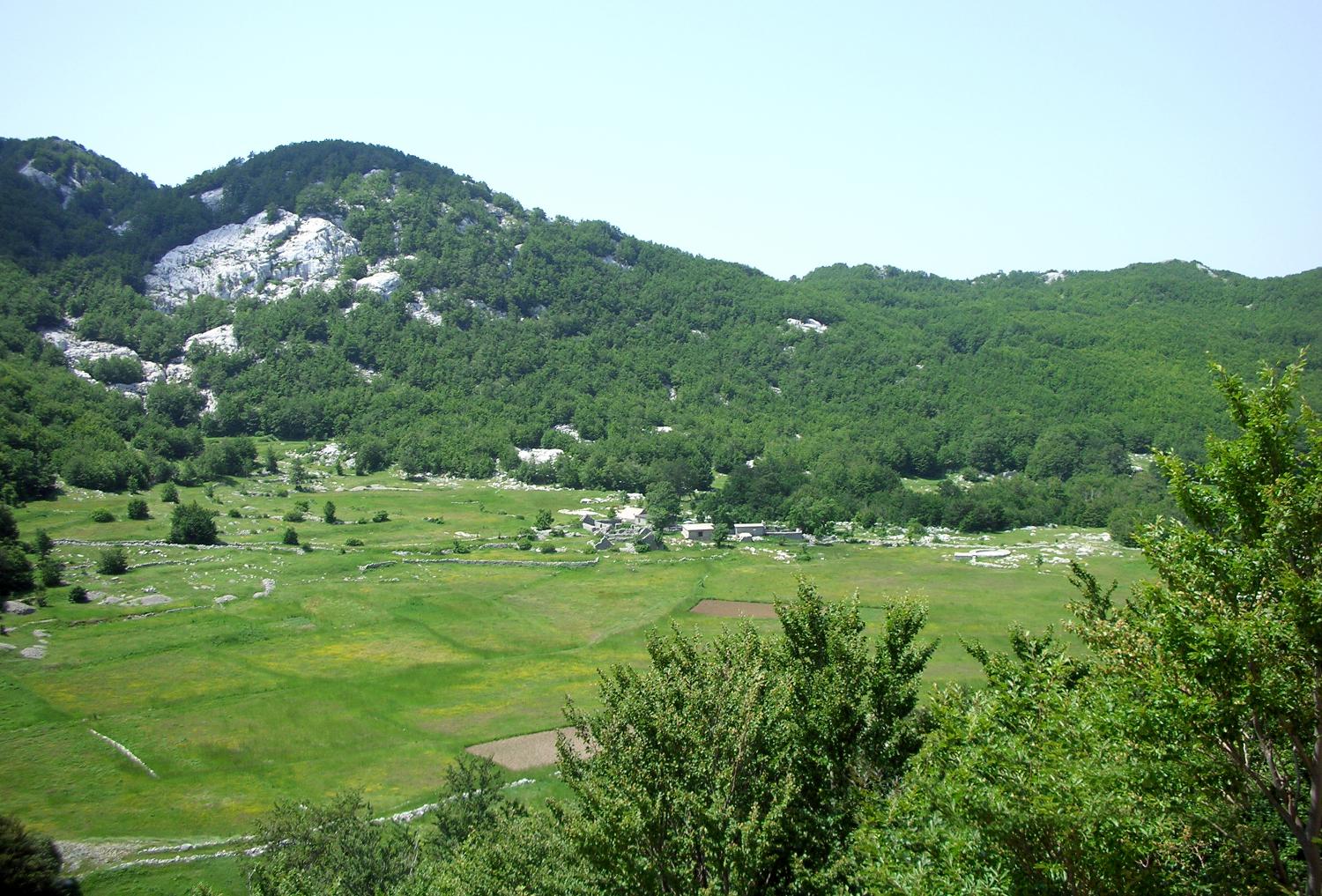 A view of the countryside around Podgorica. 