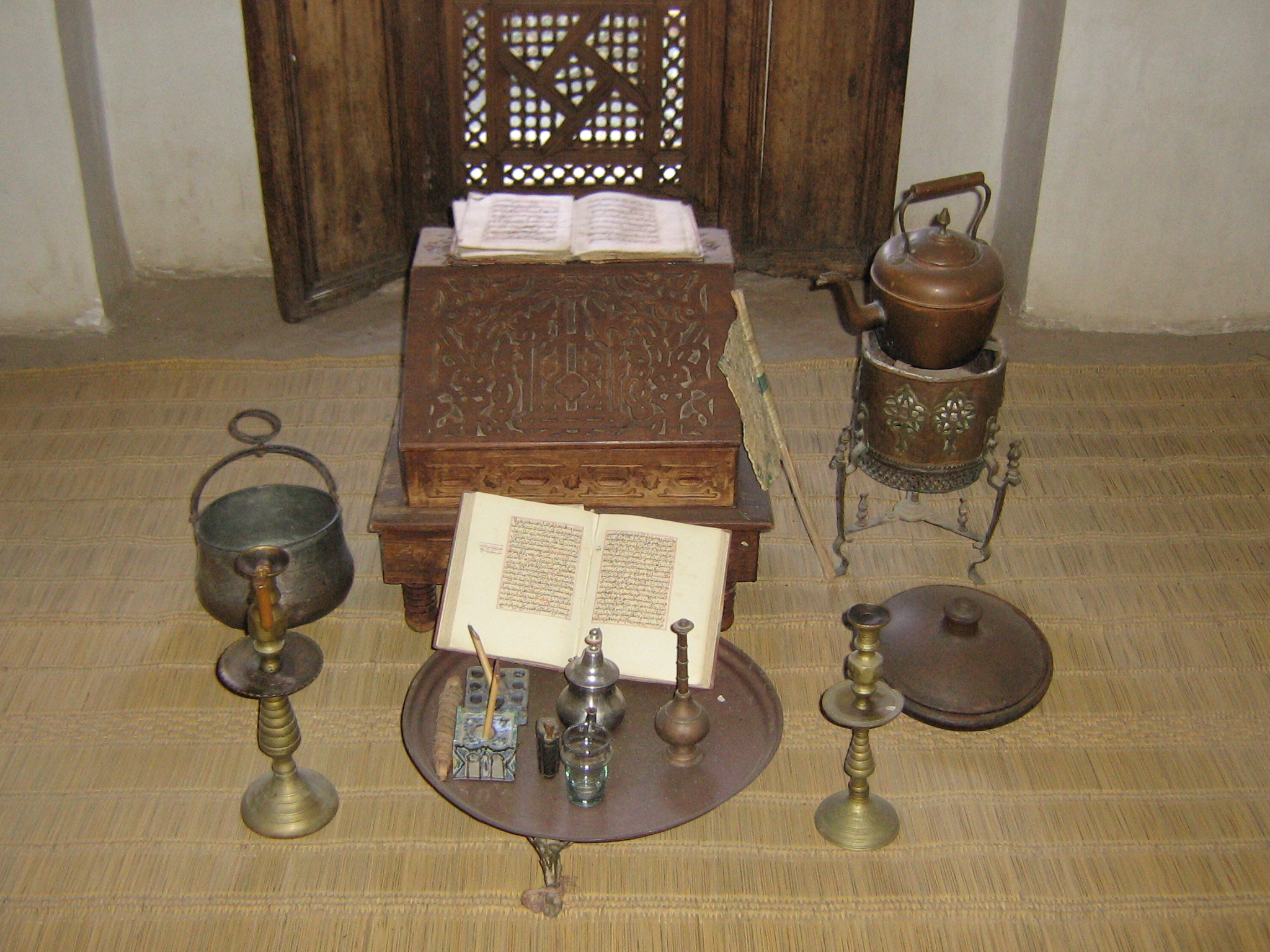 A study room in the Ben Youssef Madrasa.