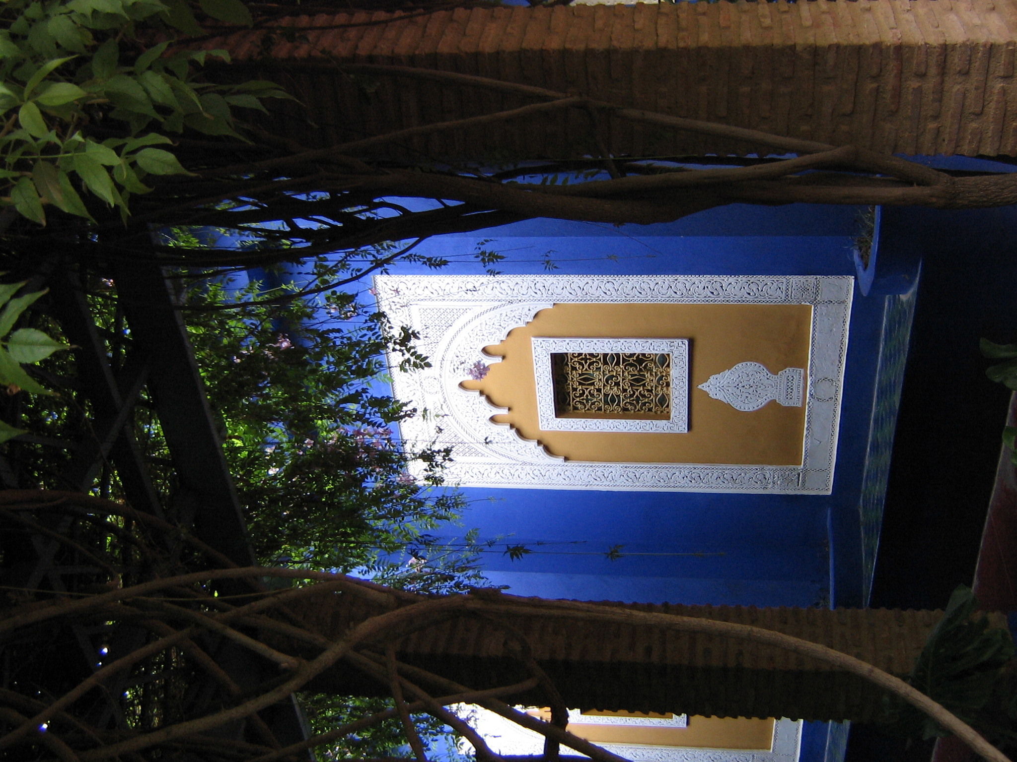 Exquisitely decorated window at the Jardin Majorelle (Majorelle Garden) in Marrakech.