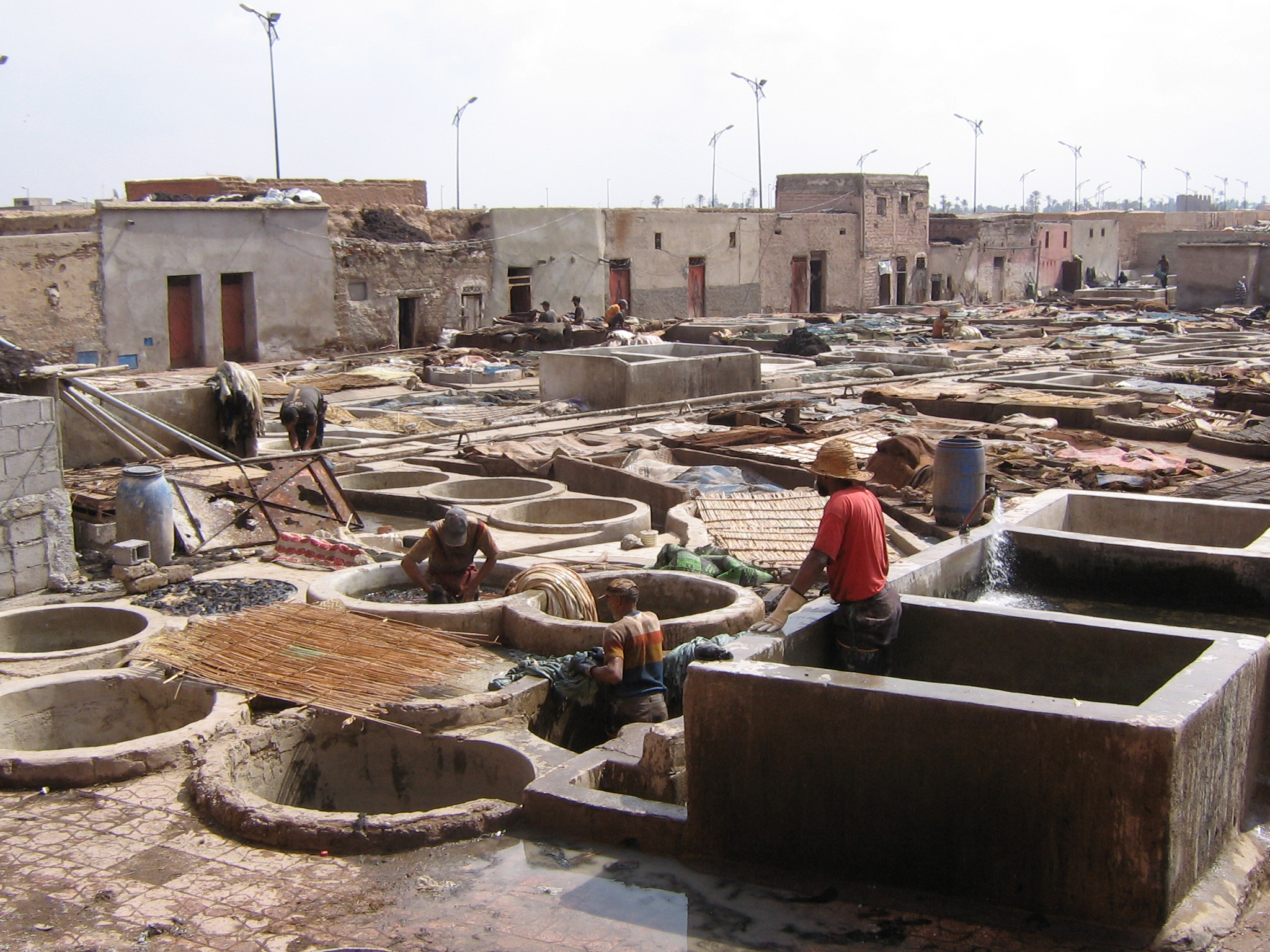 Marrakech tanneries.