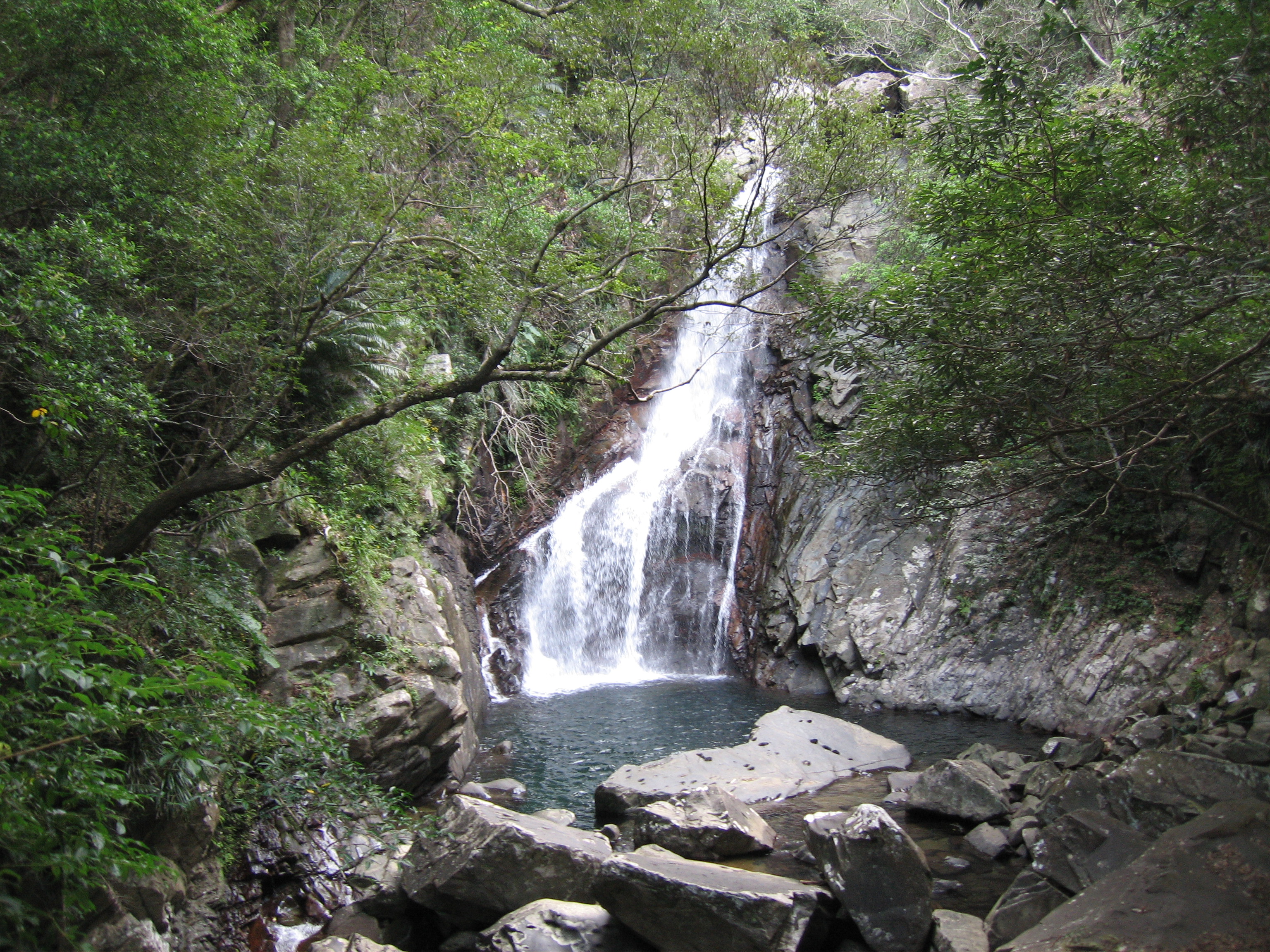 Hiji Waterfall in Yanbaru National Park, Okinawa.