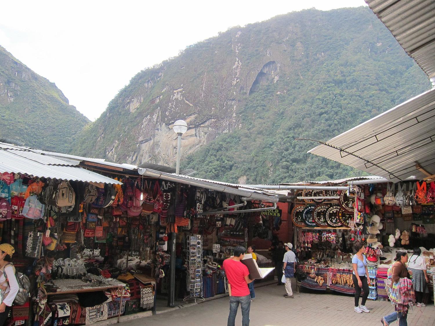 One of numerous markets in Aguas Calientes. 