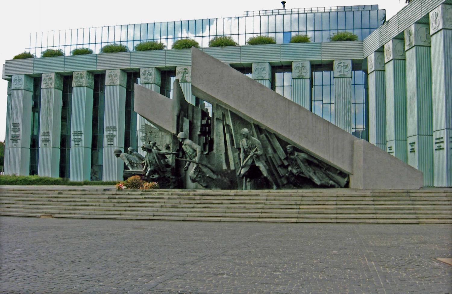 Warsaw Uprising Memorial in Warsaw.