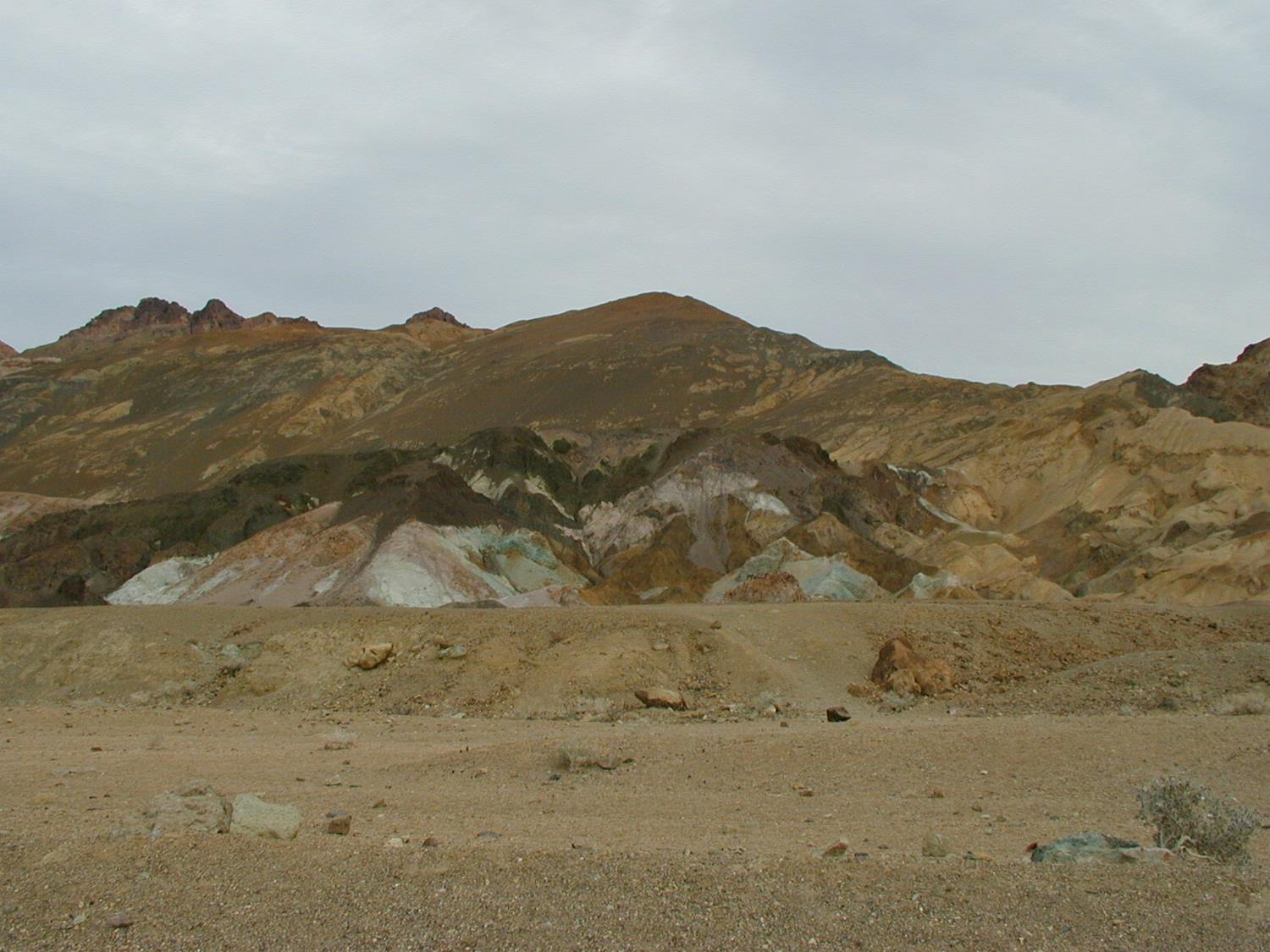 The Artist's Palette along the Artist's Drive in Death Valley, California.