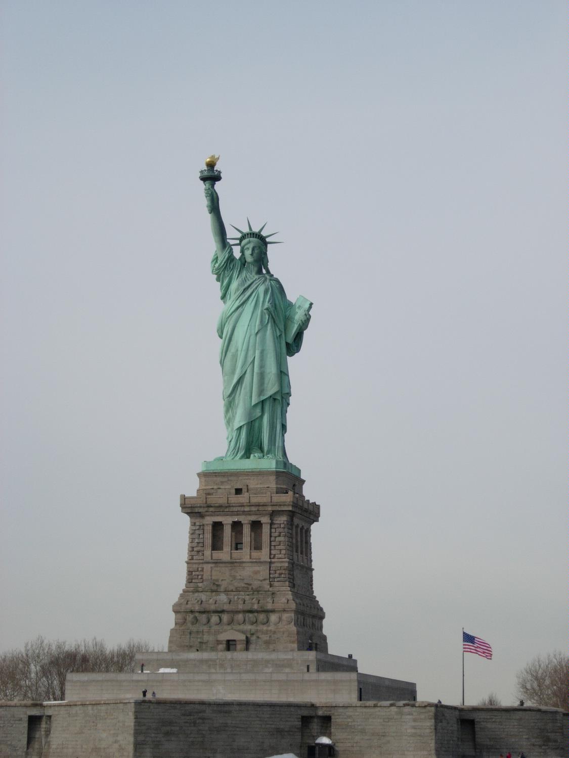 The Statue of Liberty in New York City.