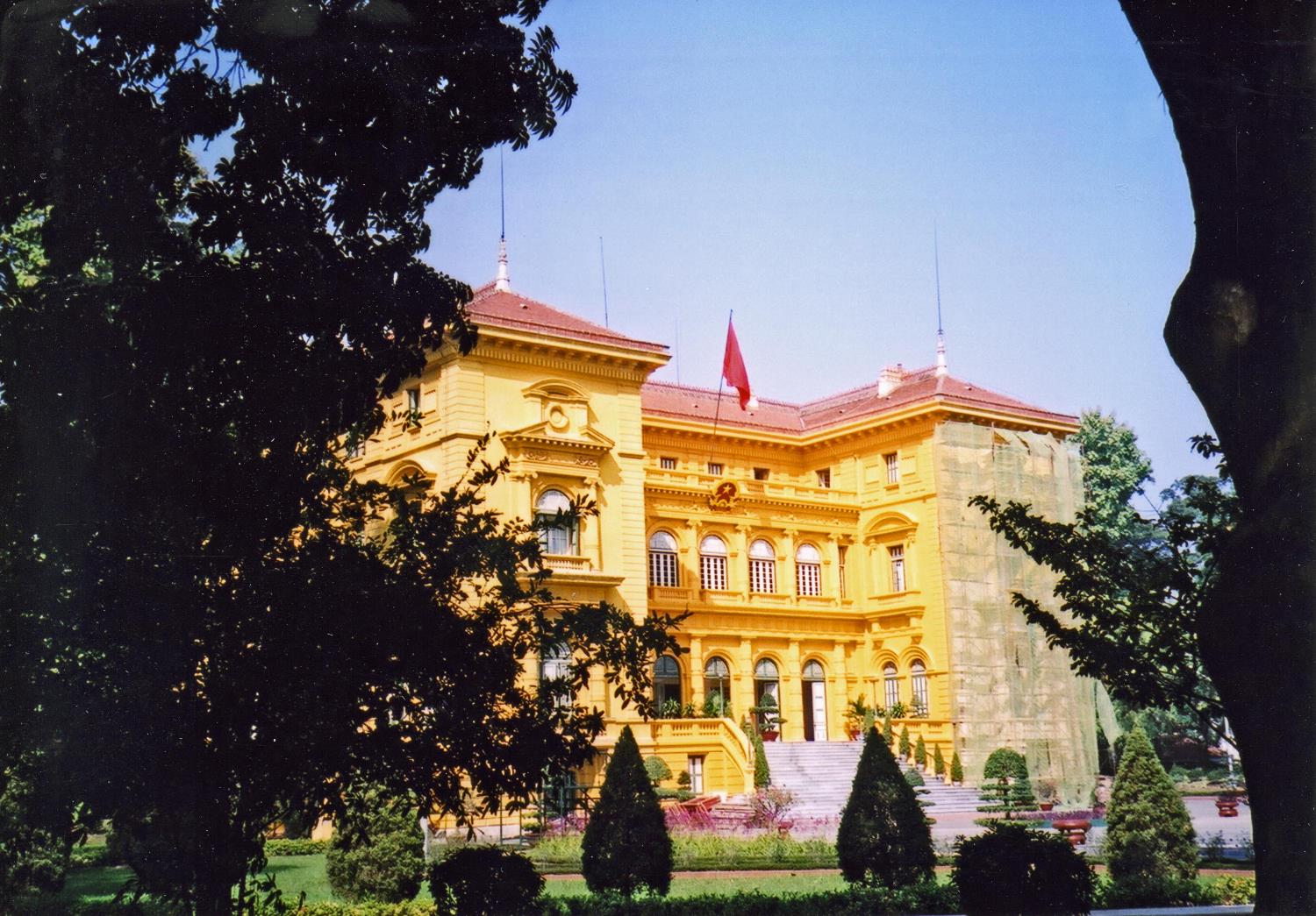 The Presidential Palace in Hanoi.