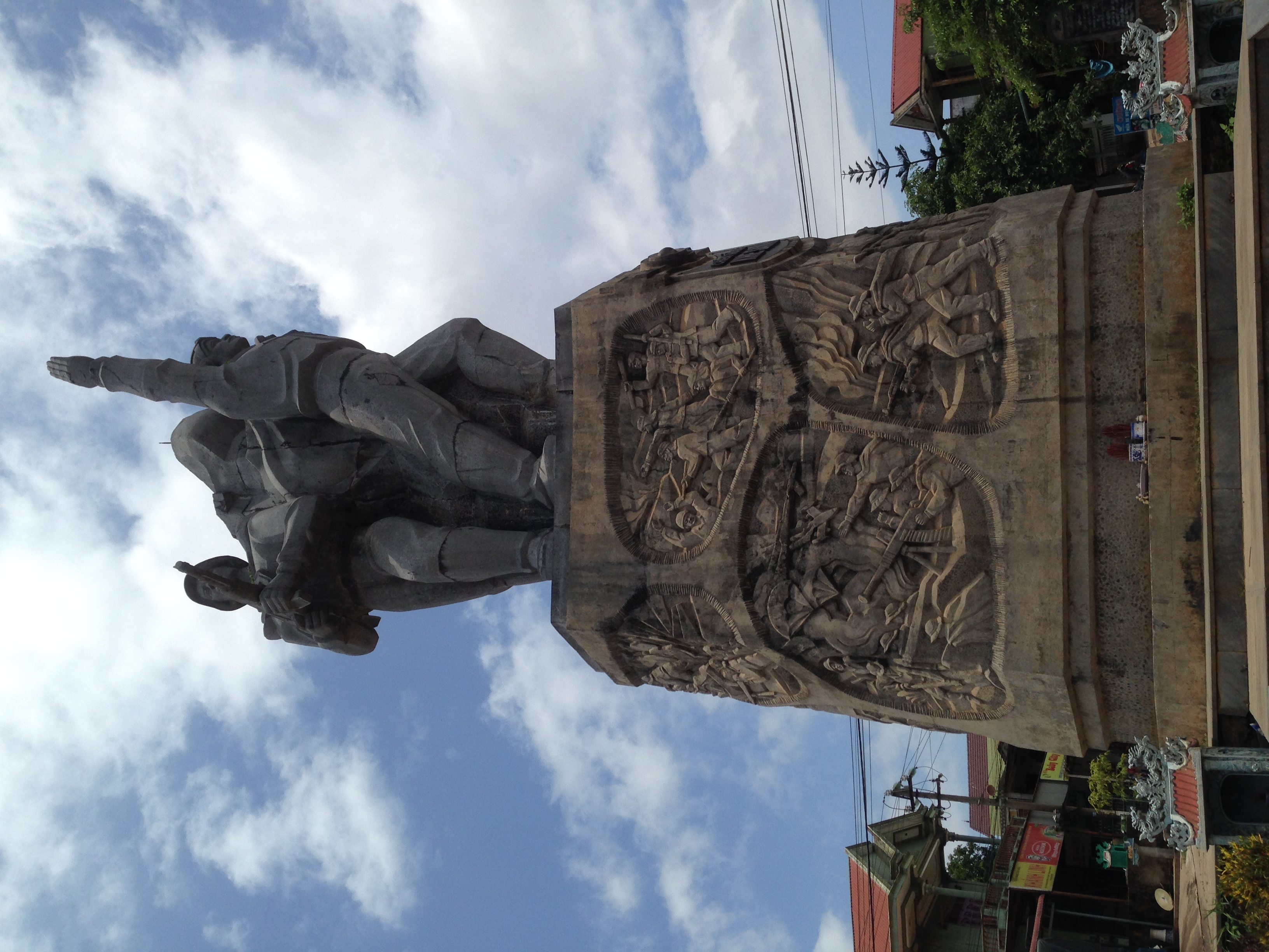 War monument in Khe Sanh, a district capital city in central Vietnam.
