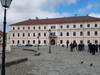 The Palace of the Slavonian General Command in Osijek is the former headquarters building for the Slavonian Military Frontier (part of the Habsburg Military Frontier guarding the border with Ottoman Empire). Constructed between 1724 and 1726, it is a synthesis of Renaissance and Baroque styles. Built on the orders of Prince Eugene of Savoy,  it was the seat of the General Command between 1736 and 1786. From 1736 to 1745, it was also the administrative seat for the Kingdom of Slavonia. Today it serves as the office of the rector for the University of Osijek. Located on the northern side of the Holy Trinity square in Tvrđa, it is one of the symbols of Osijek and Croatia and is featured on the reverse of the Croatian 200-kuna banknote.  