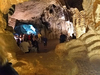 The interior of the Hercules Caves near Tangier.  The Atlantic Ocean waters flood the caves at high tide.