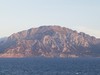 The coast of Morocco in the Gibraltar Straits.