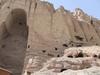 View of the shell of the "Large Buddha" and surrounding caves in Bamyan. The Buddha statue in this cave as well as in another - both dating to the sixth century A.D. - were frequently visited and described over the centuries by travelers on the Silk Road. Both statues were destroyed by the Taliban in 2001. 