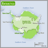 Antarctica-US area comparison map 