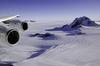 Glaciers and rock outcrops in Marie Byrd Land, West Antarctica during an Operation IceBridge flight - to monitor changes in Earth's polar ice caps - with a NASA DC-8 aircraft. Image courtesy of NASA/Michael Studinger.