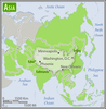 Asia-US area comparison map 