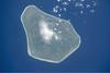 Mangaia is the most southerly of the Cook Islands and the second largest in size after Rarotonga Island (next photo). Image courtesy of NASA. 
