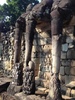 Carvings from the The Terrace of the Elephants at the Royal Square of Angkor Thom.