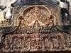 Intricate decorative carvings at Banteay Srei.