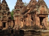 Mandapas (pillared halls) at Banteay Srei. 