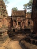 More examples of the elaborate carvings at Banteay Srei.