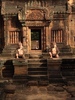 Closeup of an entrance way at Banteay Srei.